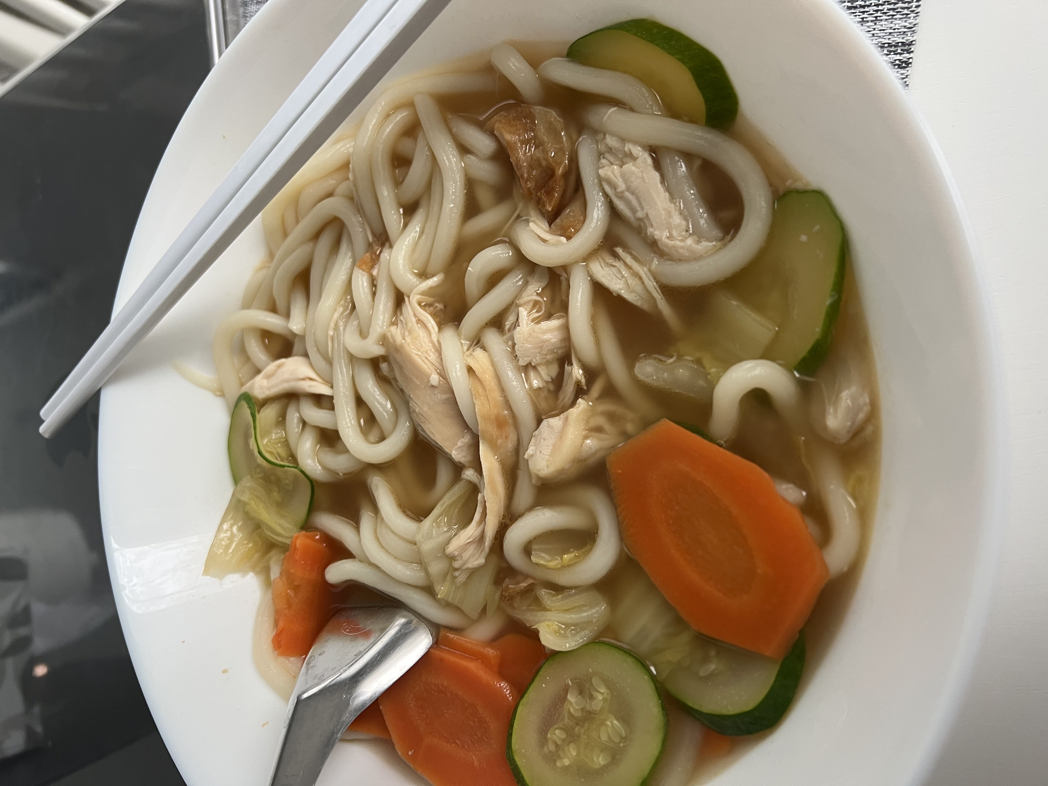 chicken veggie udon